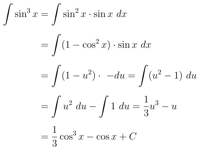 integral sin^3 x dx